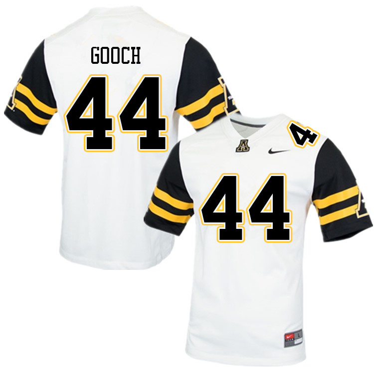 Men #44 Brodrick Gooch Appalachian State Mountaineers College Football Jerseys Sale-White - Click Image to Close